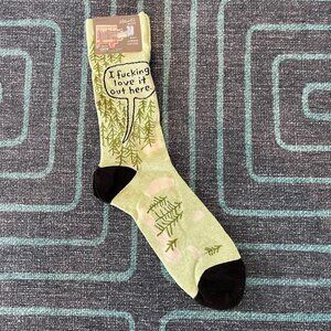 Blue Q Soft Combed Cotton Novelty Men's Crew Socks